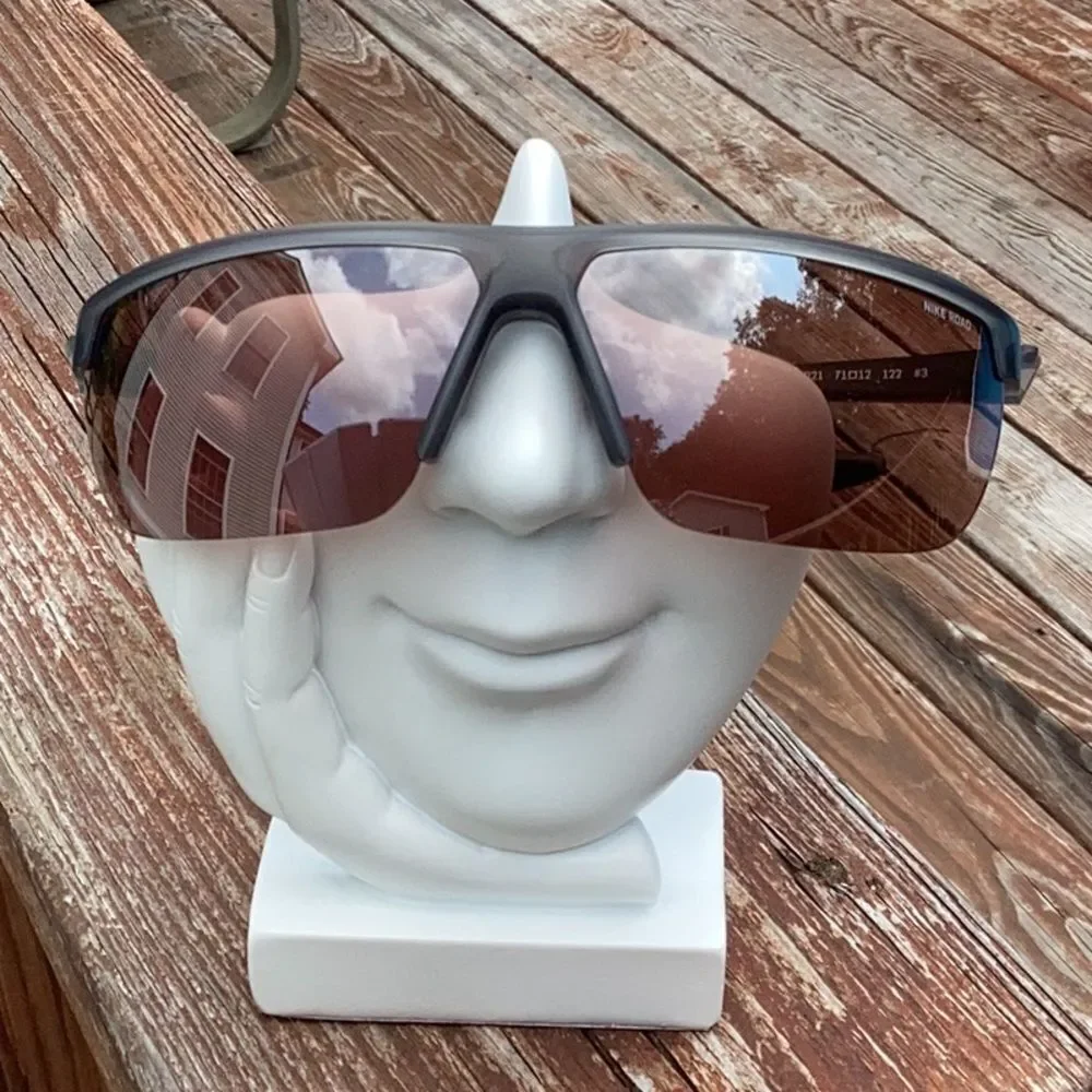 NIKE NEW TEMPEST 71 MM RECTANGLE SUNGLASSES UNISEX MT DK GRAY/ROAD TINT